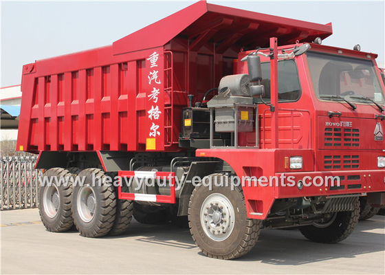 China 70 toneladas de 6X4 de la mina de marca Sinotruk HOWO del camión volquete con el sistema de elevación de HYVA Hdraulic proveedor