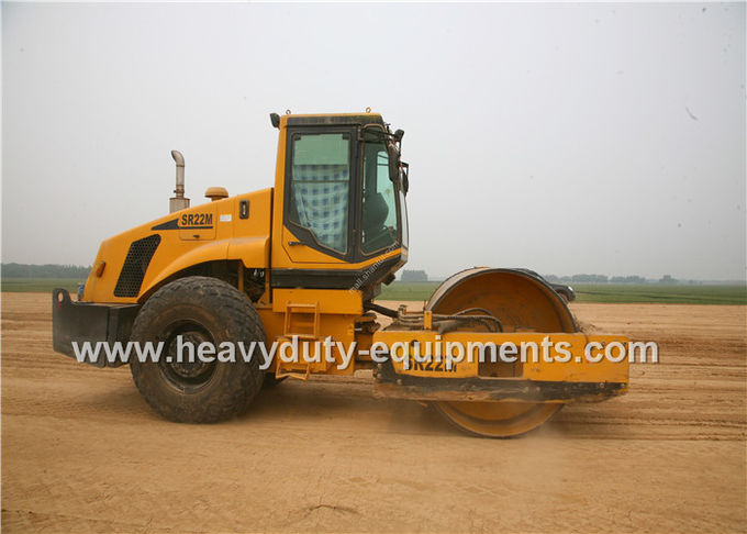 Shantui SR22MP escoge el rodillo de camino del tambor con el peso total 22800kg para la compactación