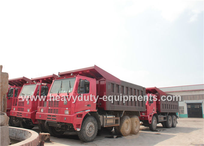 50 camión volquete de la tonelada 6x4/camión volquete del volquete con el neumático 14.00R25 para el área minera de Congo