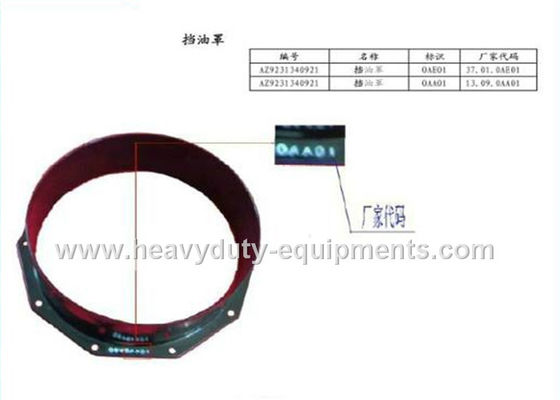 China Número de parte AZ9981340051 del repuesto del engranaje de anillo HOWO con la garantía proveedor